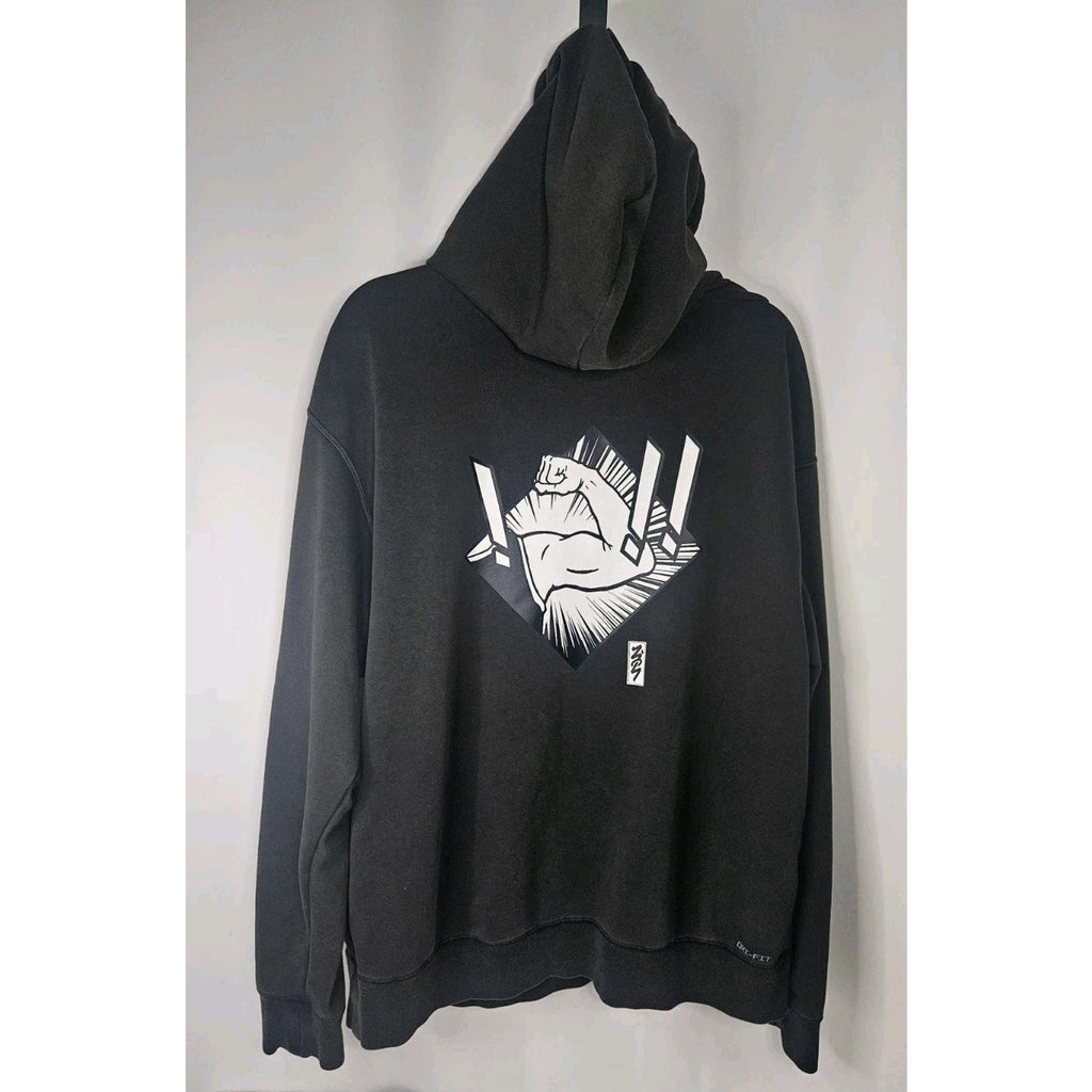 Nike Jordan Dri-FIT Zion Men's Performance Hoodie Black/White Large