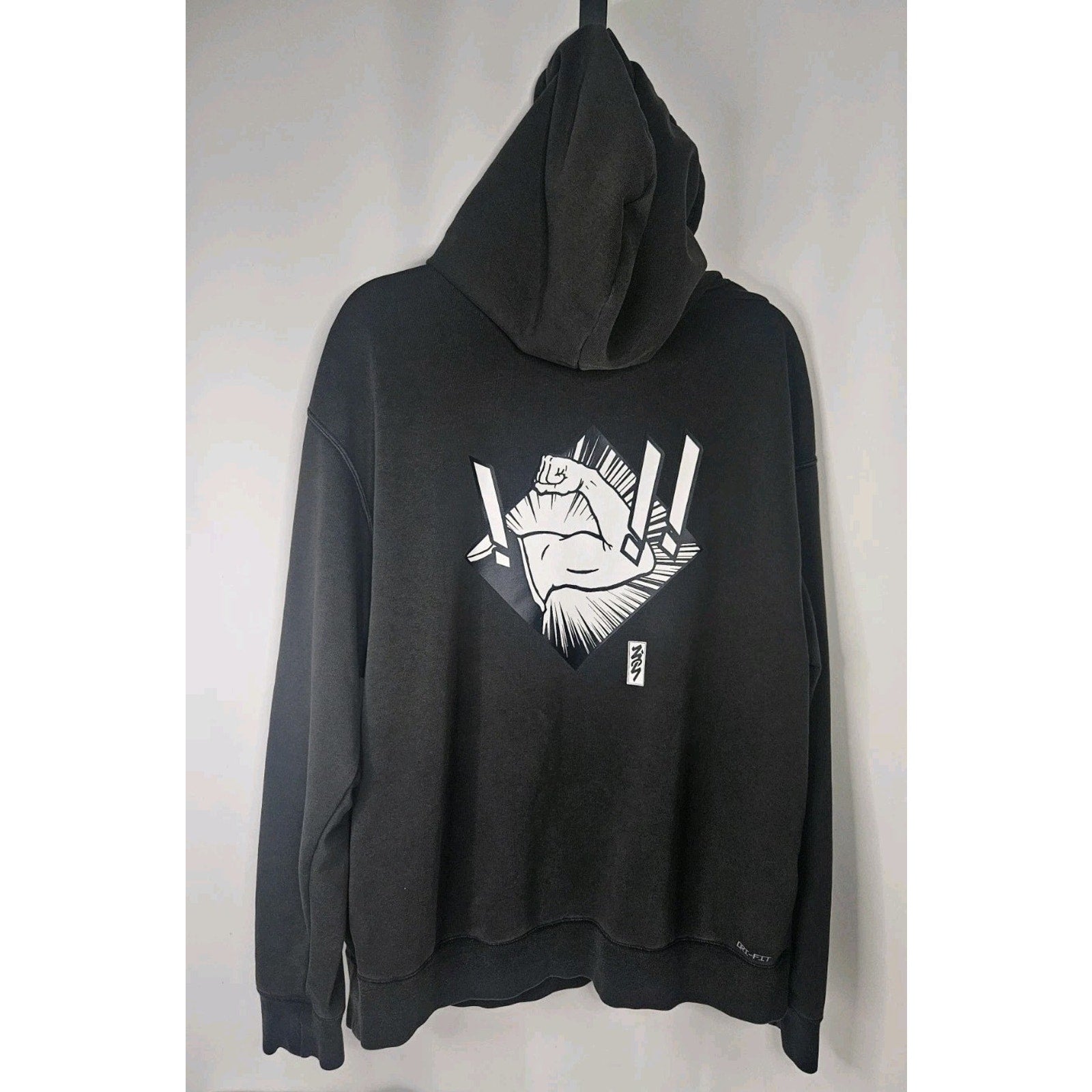 Nike Jordan Dri-FIT Zion Men's Performance Hoodie Black/White Large