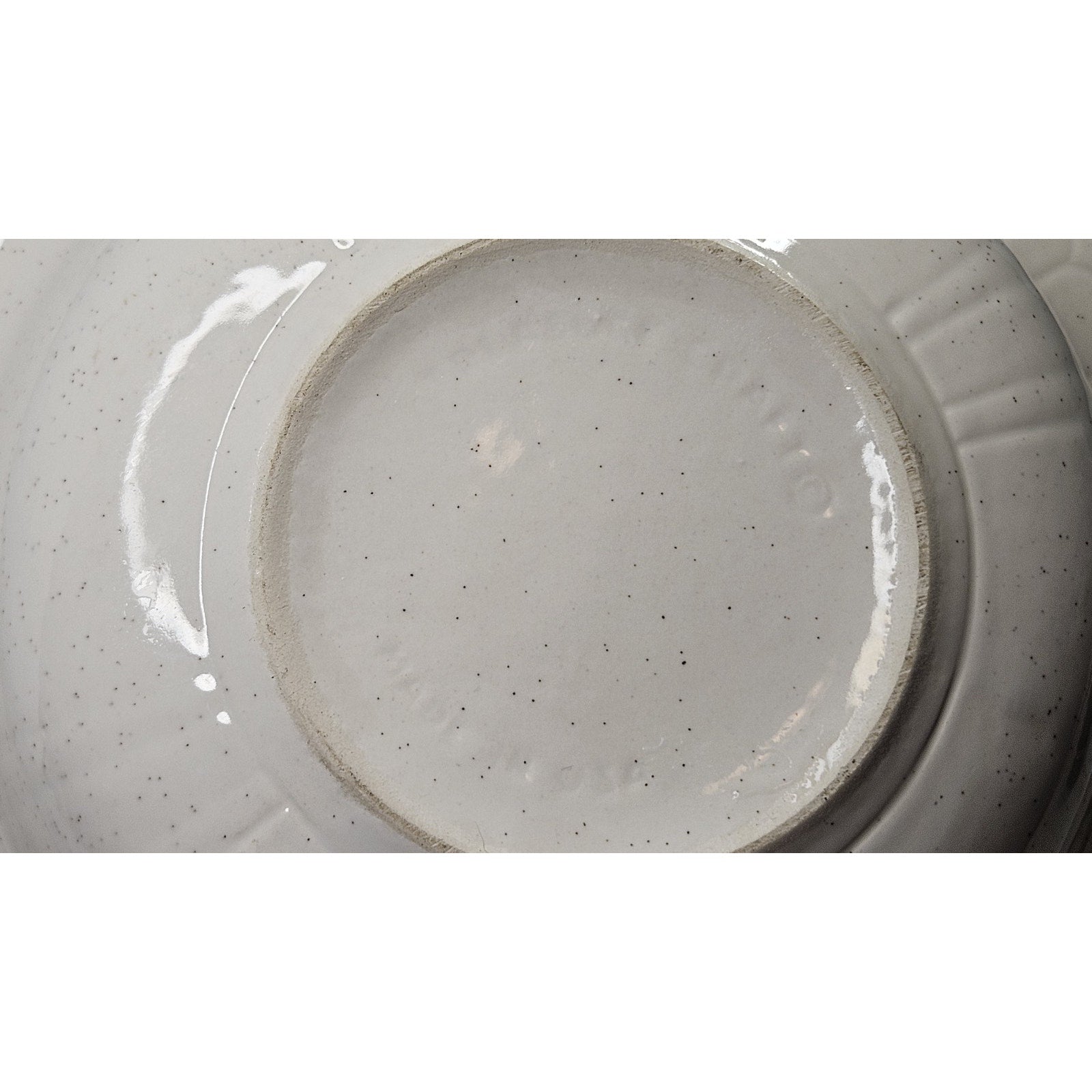 Vintage Treasure Craft Cream Pottery 11" Serving Bowl Lob Handles USA Made