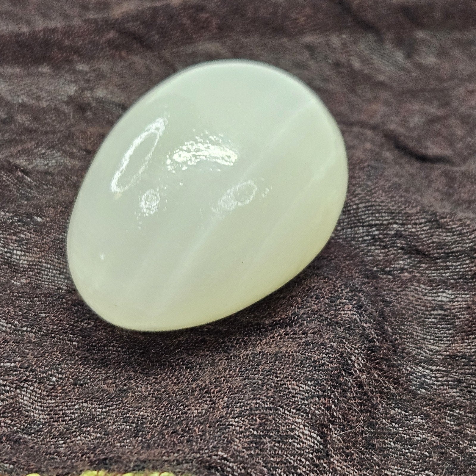 Vtg Natural White Layered Agate, Onyx, Alabaster 6 Eggs Stone Healing Mexico