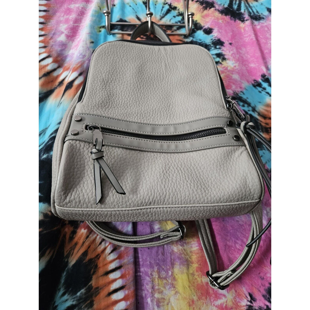 New WO Tags Moda Luxe Gray Mini Backpack Purse