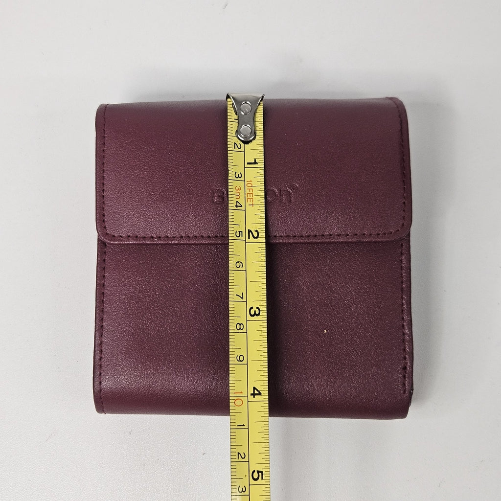 Vtg. BUXTON Red Wallet Accordion Multi Credit Card Coin Purse Snap Wallet