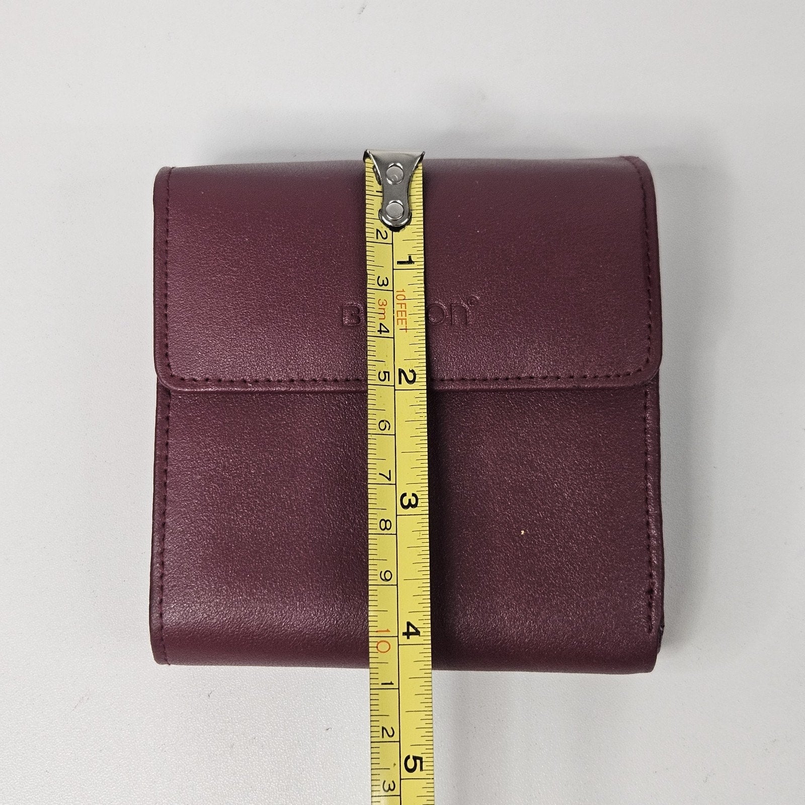 Vtg. BUXTON Red Wallet Accordion Multi Credit Card Coin Purse Snap Wallet