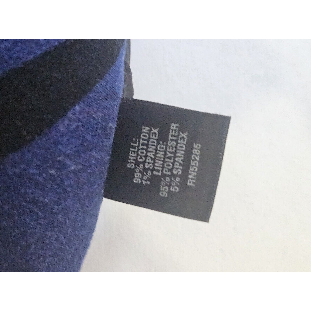 Express Design Studio Geo Pattern Skirt Womens Sz 6 Blue w Black Print Y2K