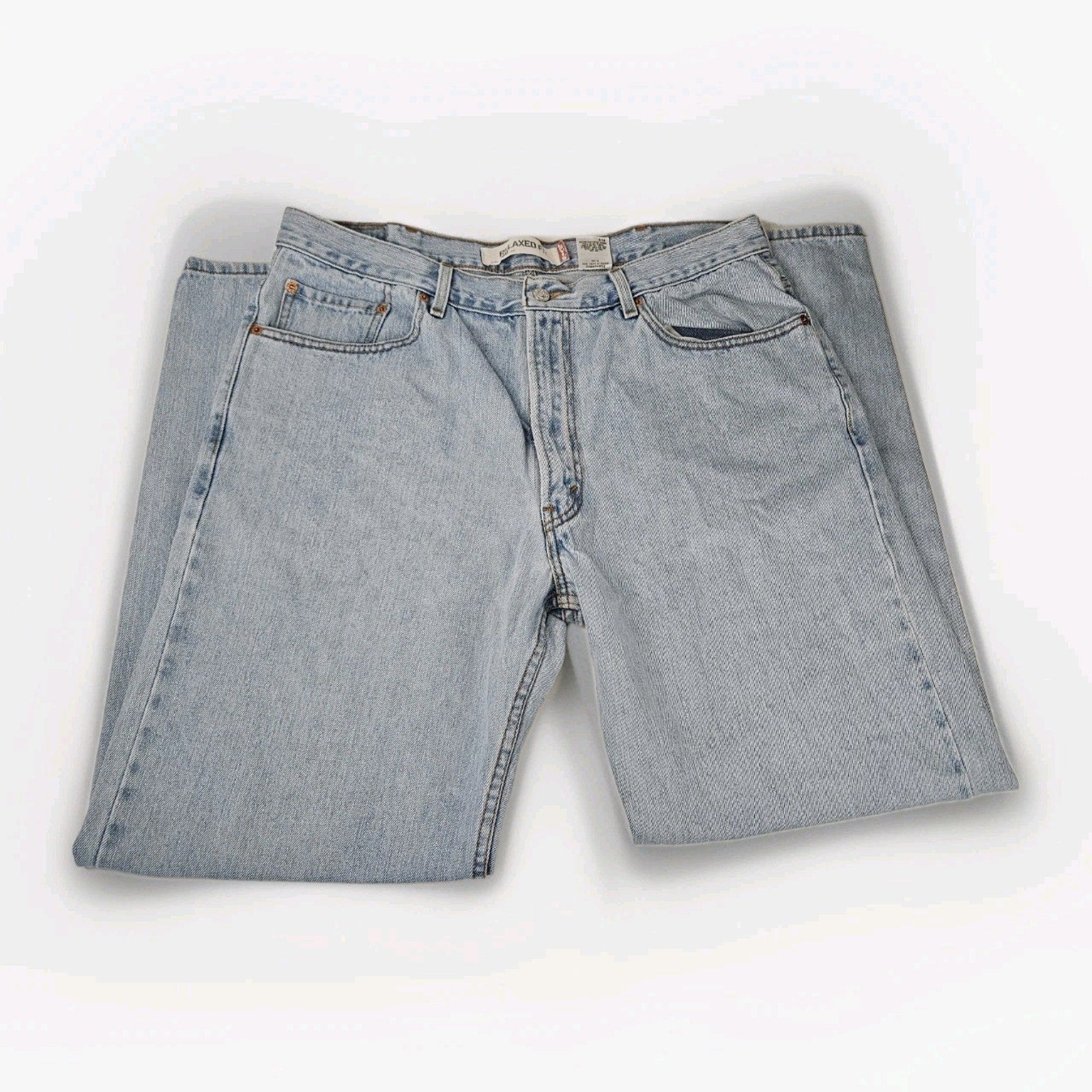 Levi’s 550 Relaxed Fit Y2K Jeans Men’s 38 x 32 Light Blue Wash
