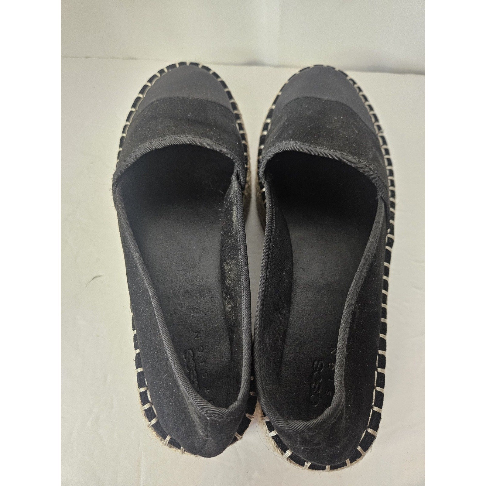 ASOS DESIGN Julee Flatform Espadrilles BLACK Women Size 8 Platform Sandals