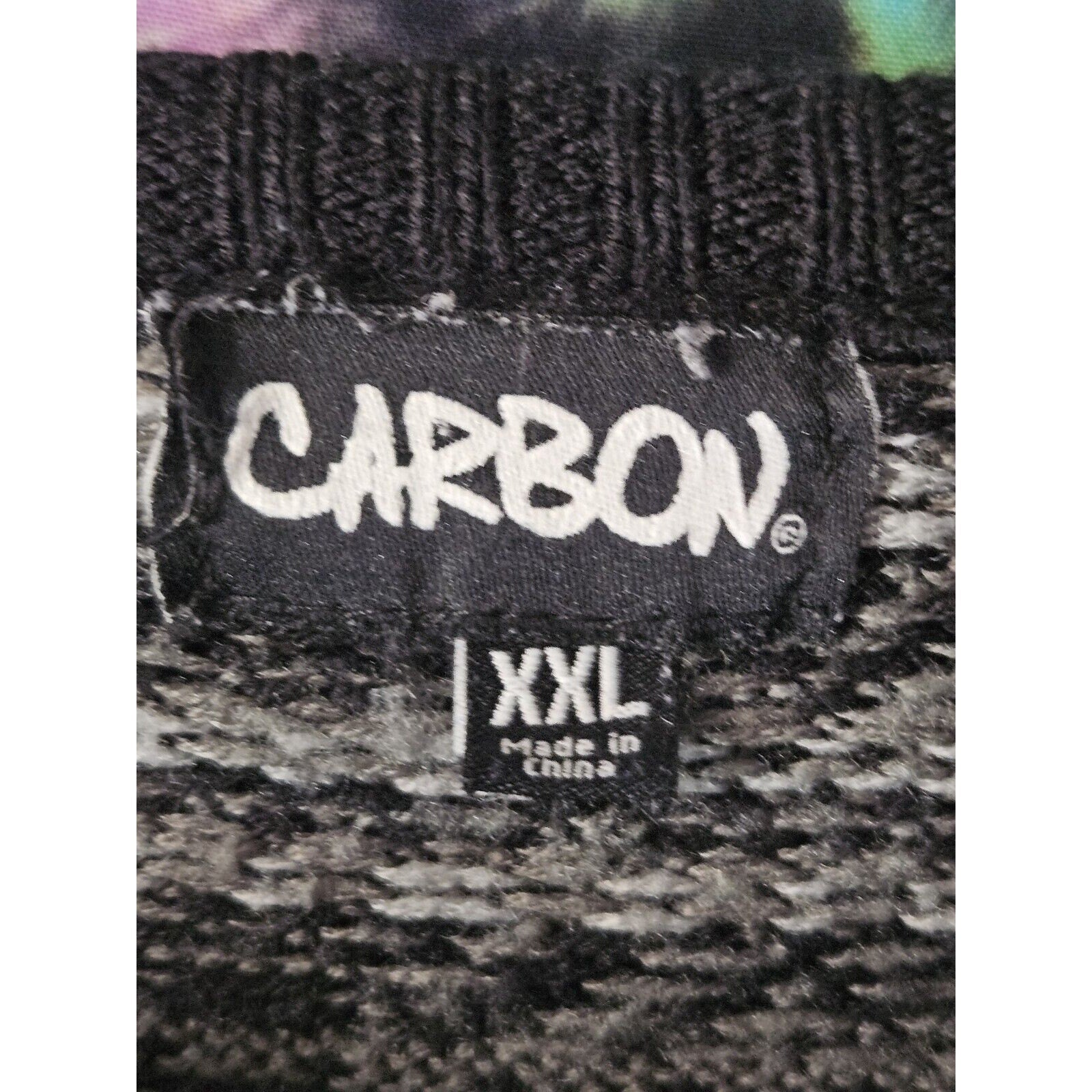 Carbon Fair Isle Men's Black And White Pullover Sweater XXL Y2K