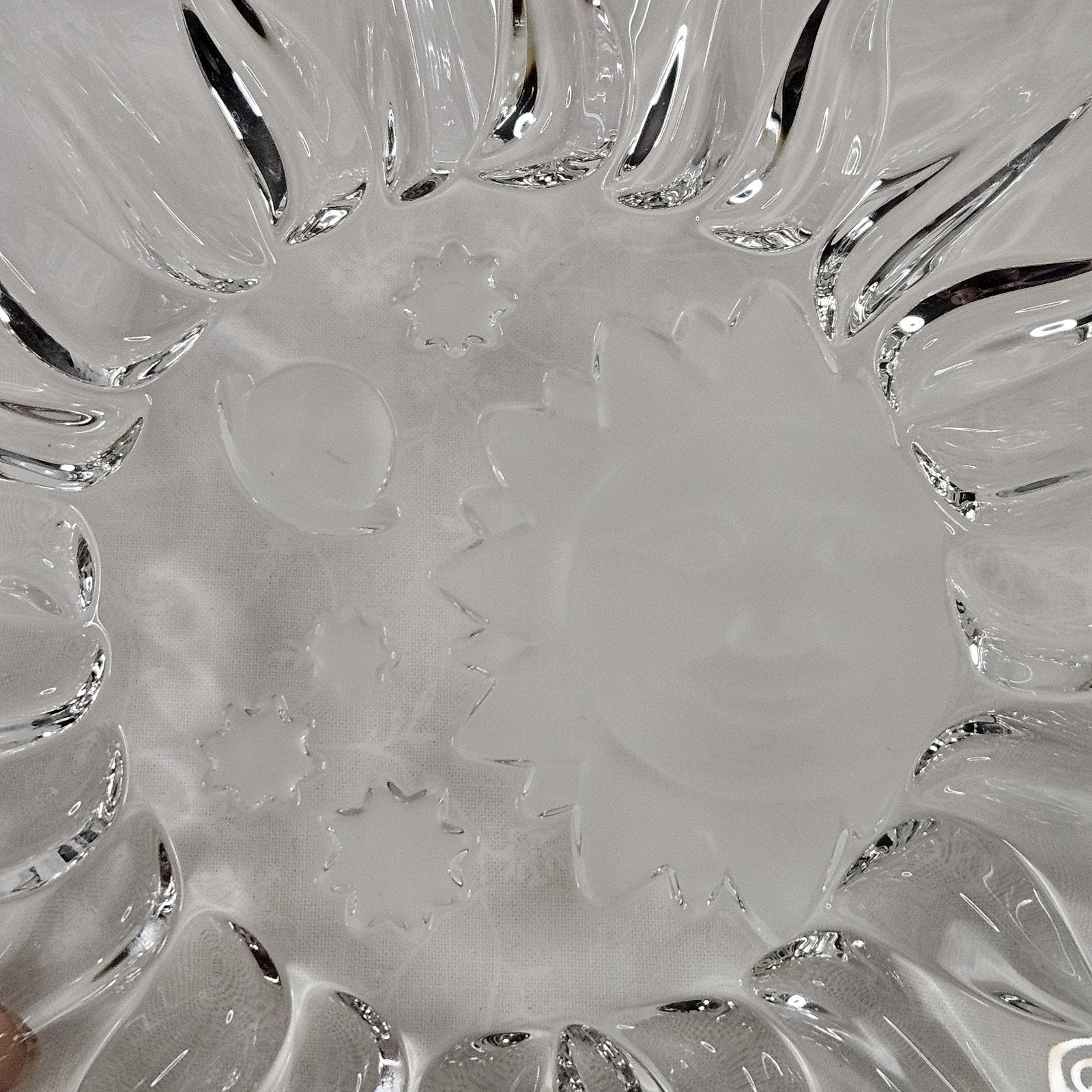 Vintage Heavens Gate Sun Moon Stars Glass Trinket Serving Dish Celestial