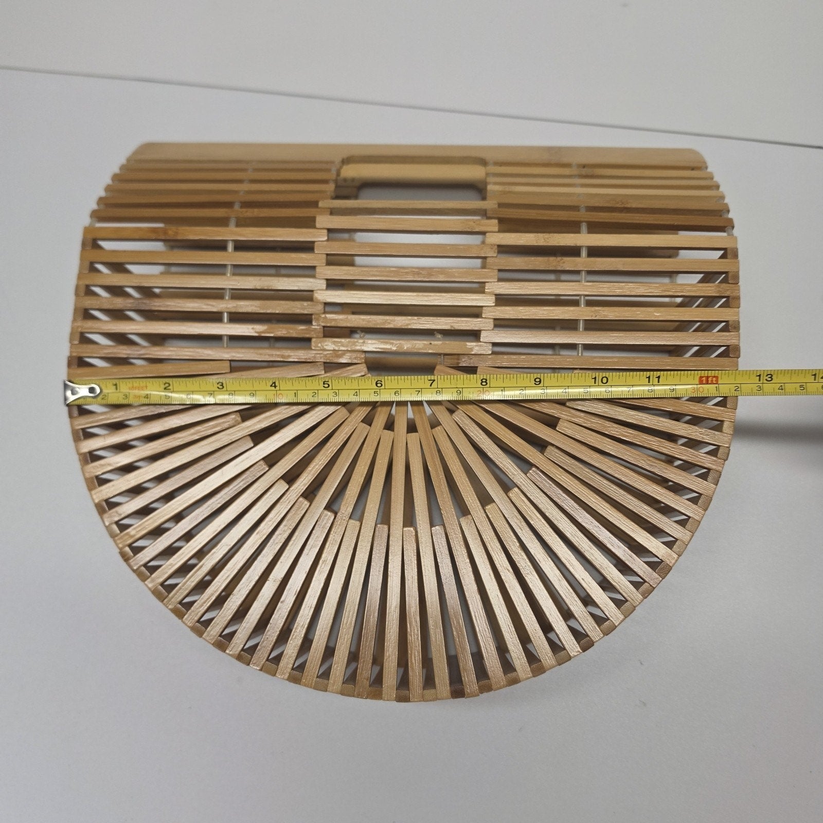 Bamboo Ark Tote Bag Handcrafted Half Moon Bohemian Boho Chic Beach Summer Purse