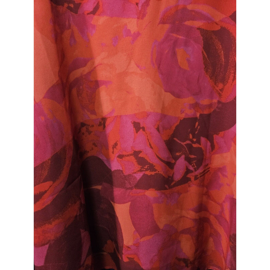 Torrid Sophie Double Layer Chiffon Swing Cami 0 (Large) Colorful Red Orange NWT