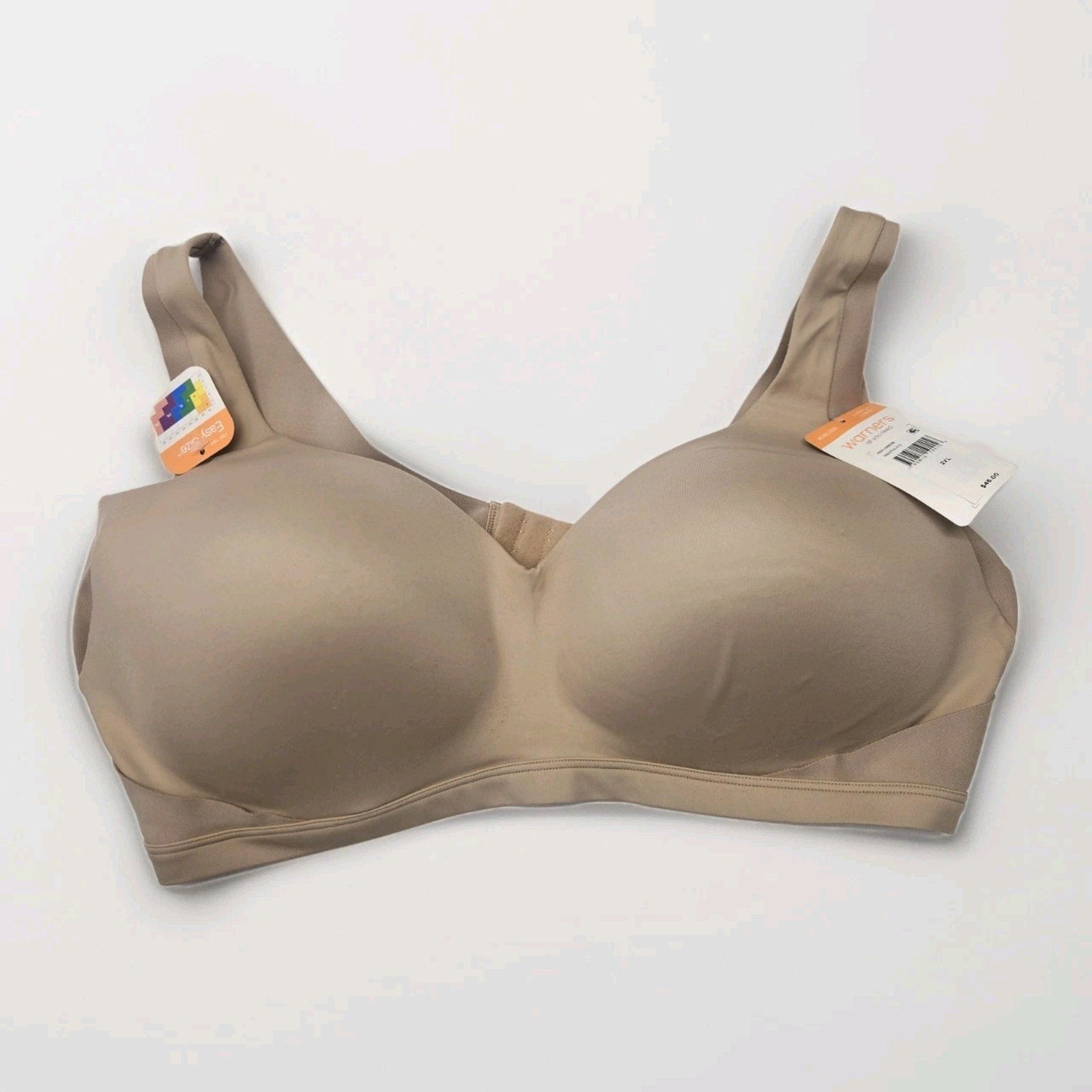 Warner’s Women Wireless With Lift Beige Bra Size 2XL Style 2231 Beige Color