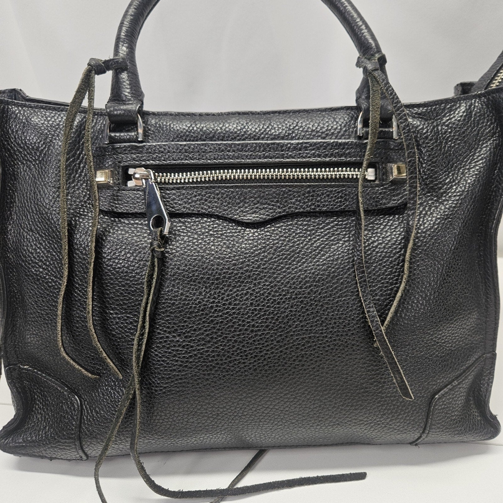 Rebecca Minkoff Fringe Regan HT26EFRS31 Black Leather Ladies Handbang Boho Chic