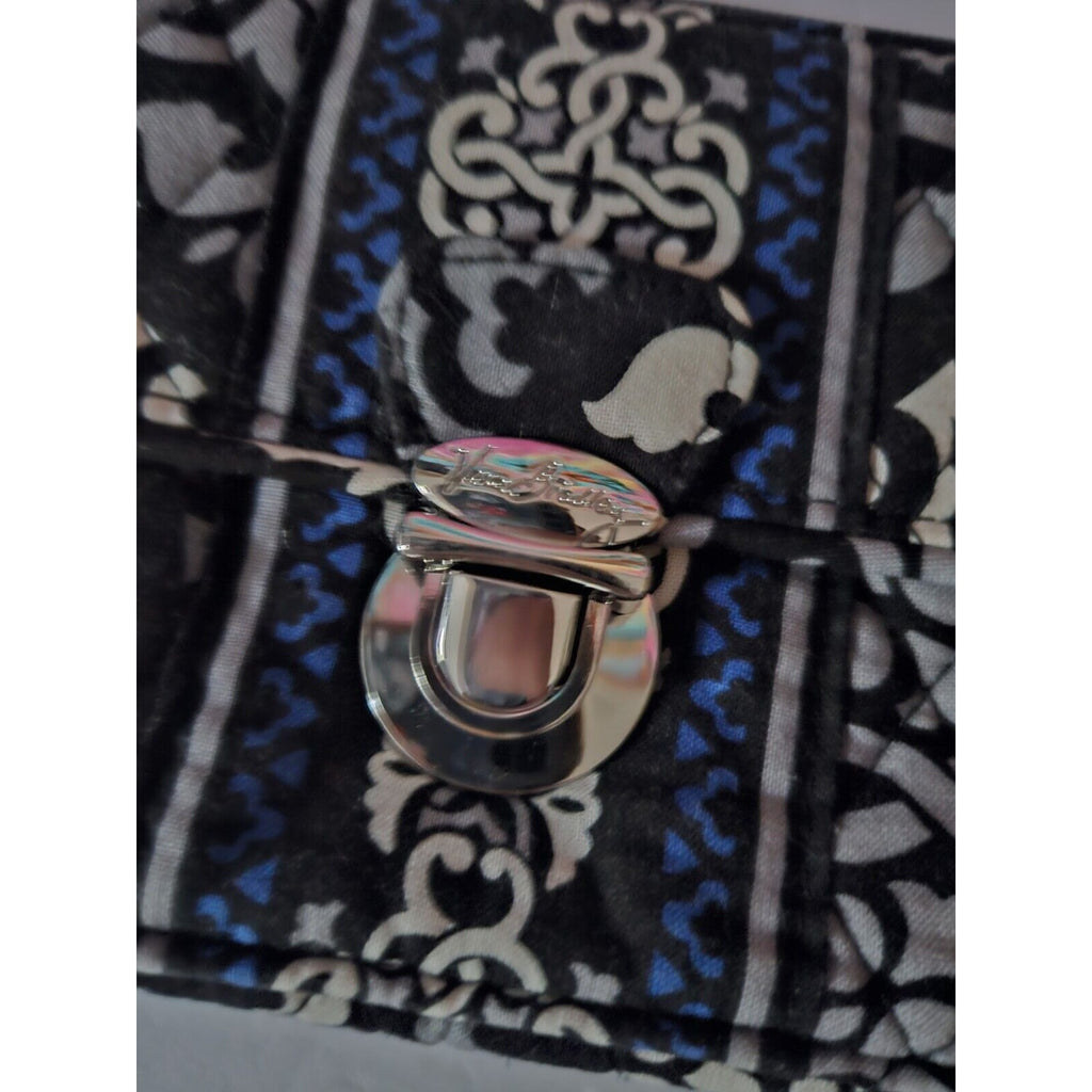 Vera Bradley Quilted Club Blue & Black Paisley 9" x 5-1/4"