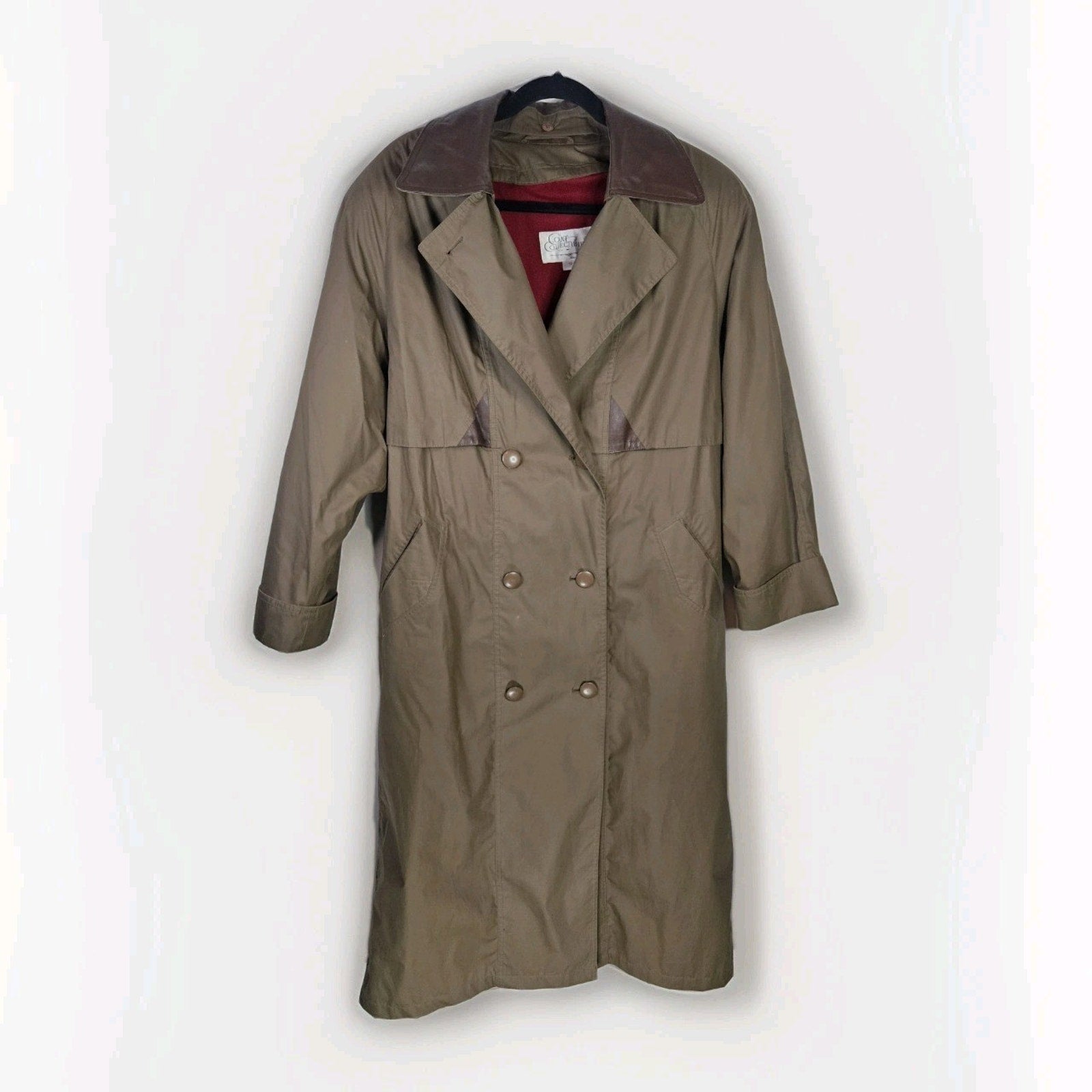 Vtg Coat Collectibles Tan Trench Womans Sz 12 Vintage Professional Preppy Beige
