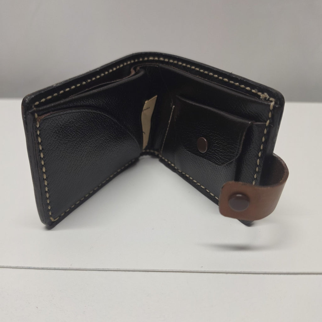 Hand Tooled Full Grain Leather Men’s Wallet Bifold Handmade Western Floral