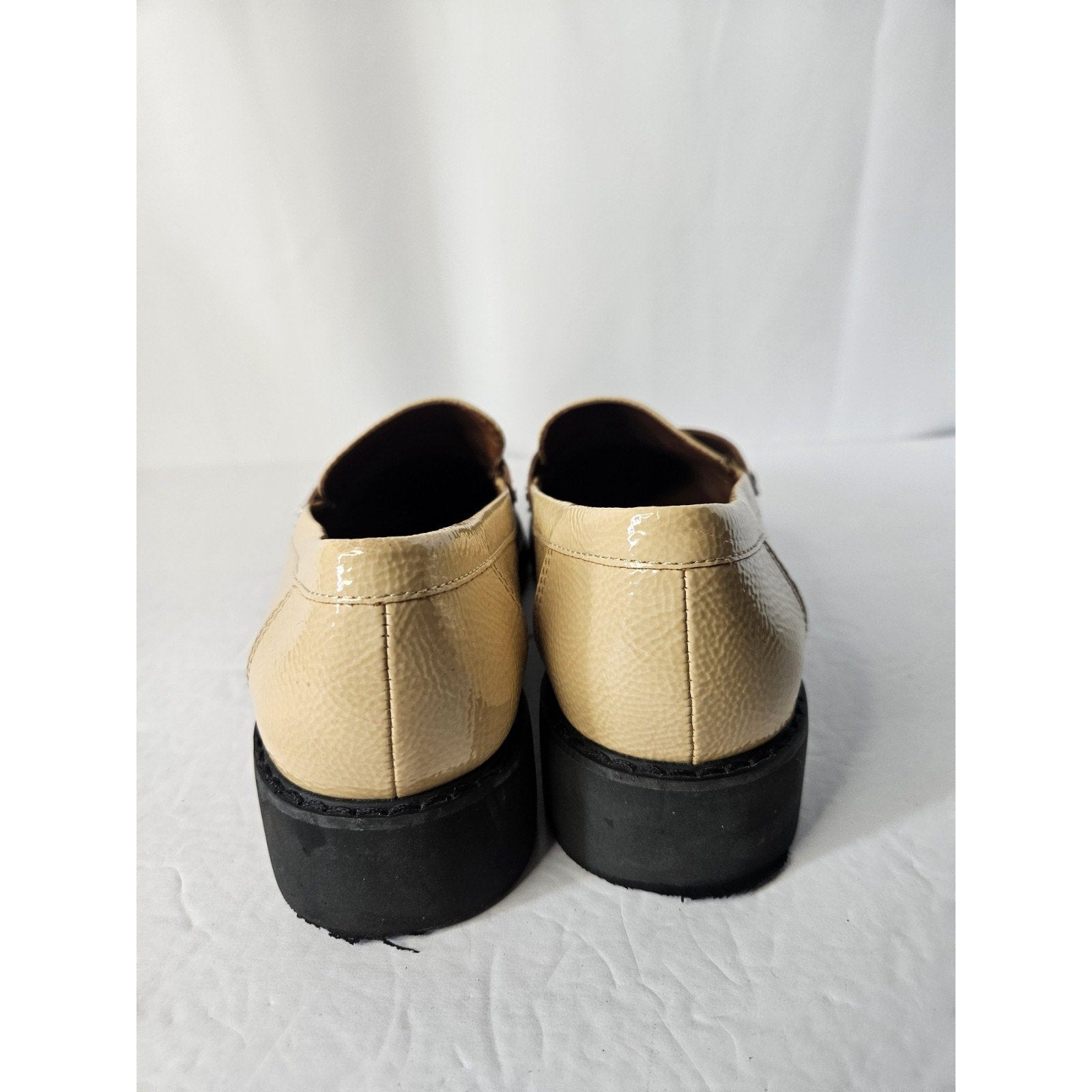 Chunky Y2K Design Shoes Franco Sarto Size 9 Womens Balin Lug Sole Penny Loafer