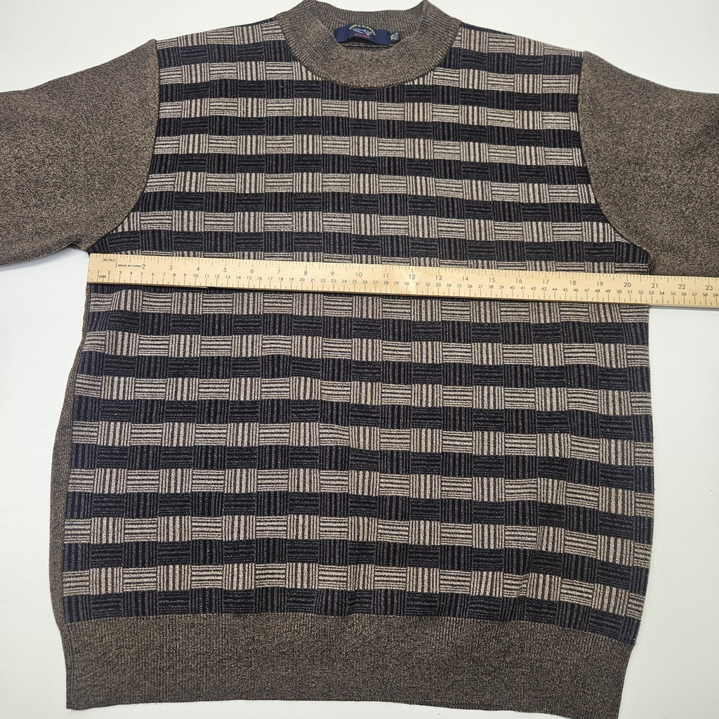 Men’s Paul Shark Wool Sweater Pullover Made in Italy Sz Large Fisherman Classic