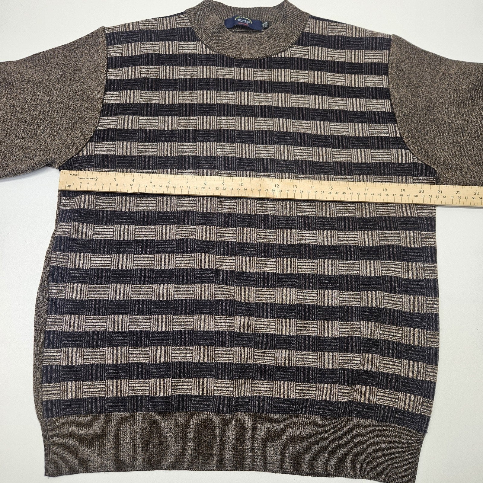 Men’s Paul Shark Wool Sweater Pullover Made in Italy Sz Large Fisherman Classic