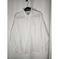 Vintage J Crew Shirt Men's Large White Navy Polka Dots Long Sleeve Button Up