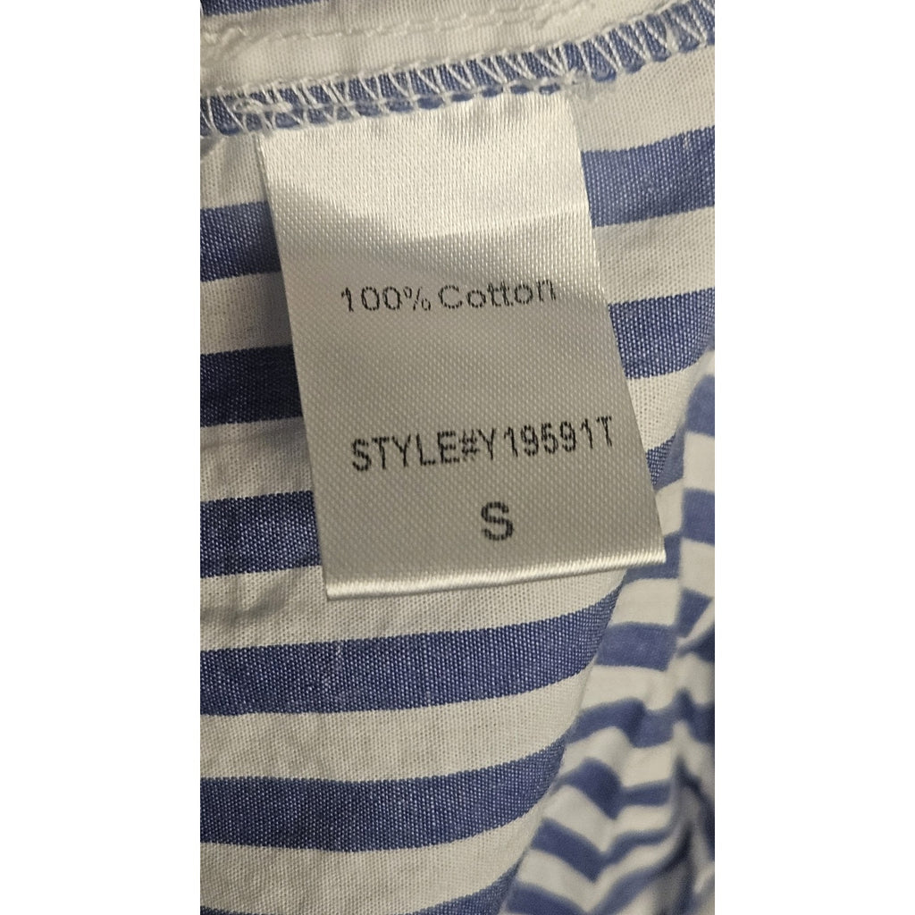 Tuckernuck Pomander Place Dress Blue White Striped Kenzo Mini Size Small Tiered Dress Summer Outfit Trendy Styles