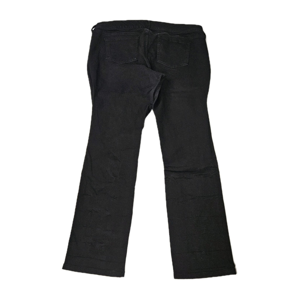 Torrid Boyfriend Jeans Black Denim Stretch Straight Distressed 18 Reg Fishnets