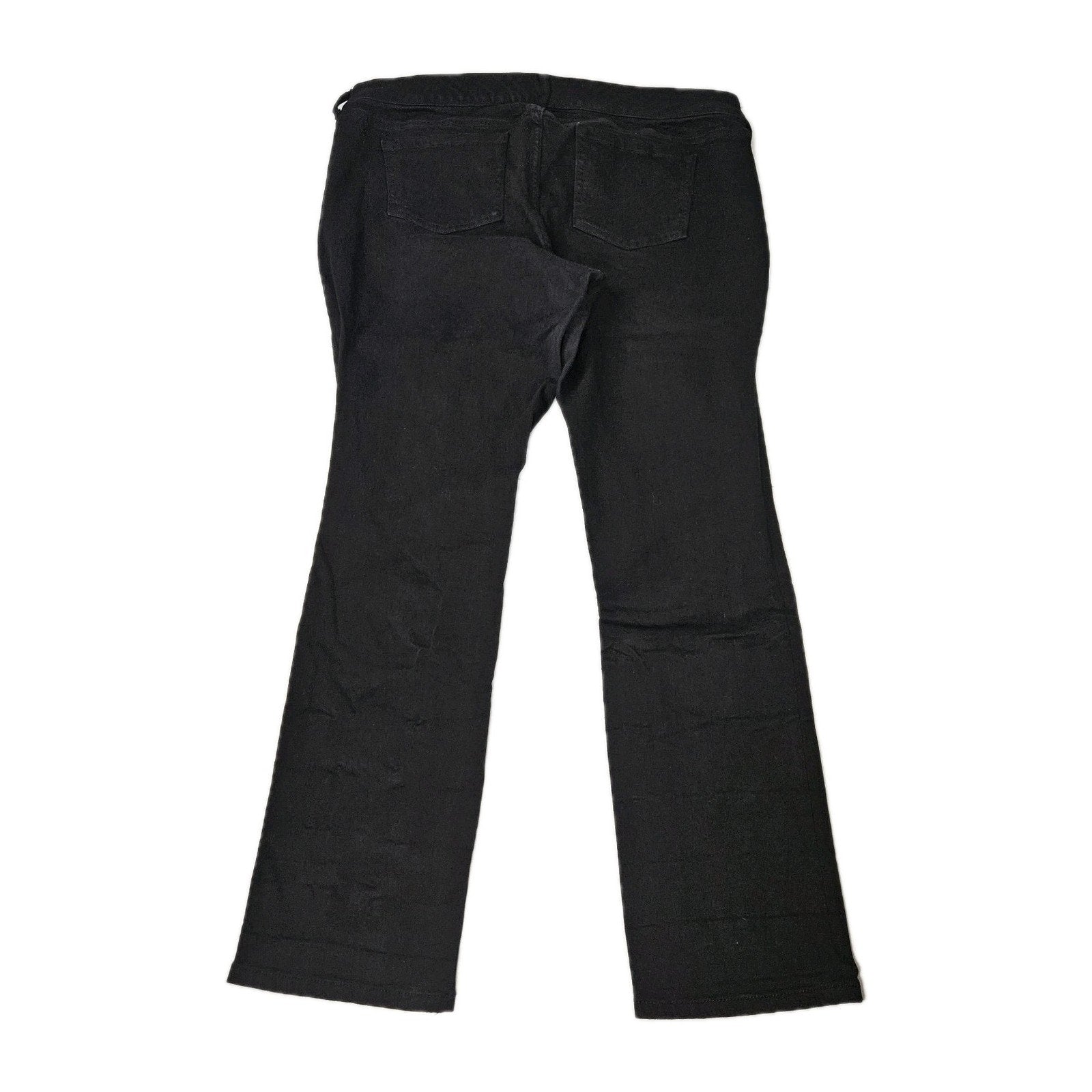 Torrid Boyfriend Jeans Black Denim Stretch Straight Distressed 18 Reg Fishnets
