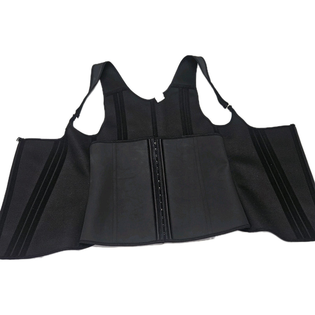 High Elasticity Body Shaping Waist Trainer Corset Zipper Support Design Large