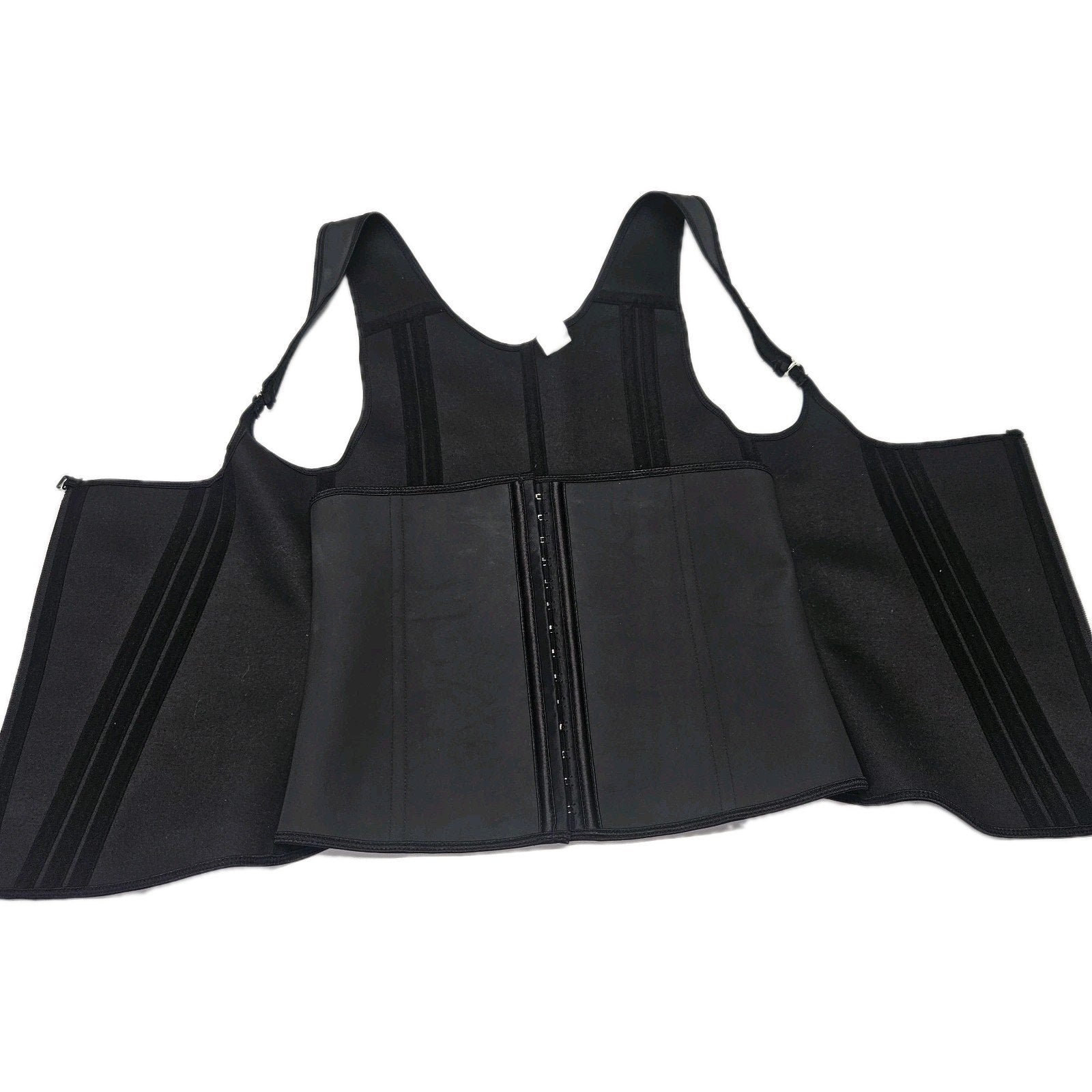 High Elasticity Body Shaping Waist Trainer Corset Zipper Support Design Large