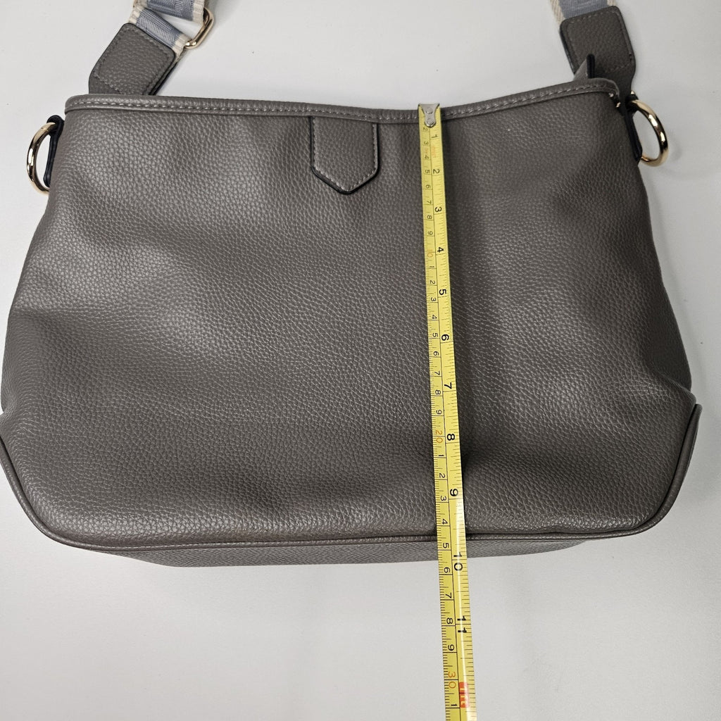 Montana West Pebbled Gray Faux Leather Shoulder Bag Hobo Bag Purse