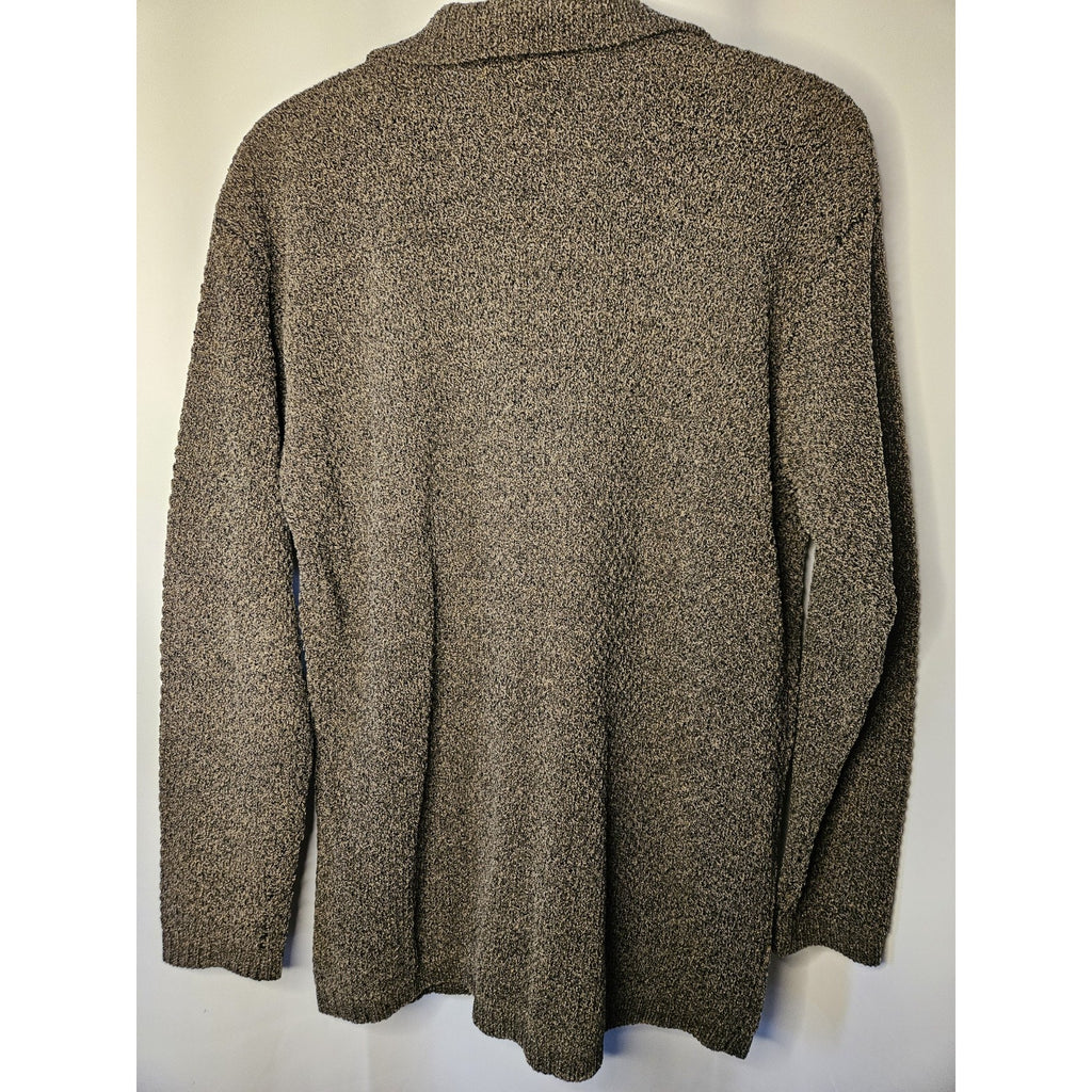 Nomadic Traders Brown Cardigan Sweater Women's Medium Button Down 100% Wool