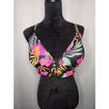 Shade & Shore Underwire Padded Bikini Top Size 38D Tropical Floral NWT