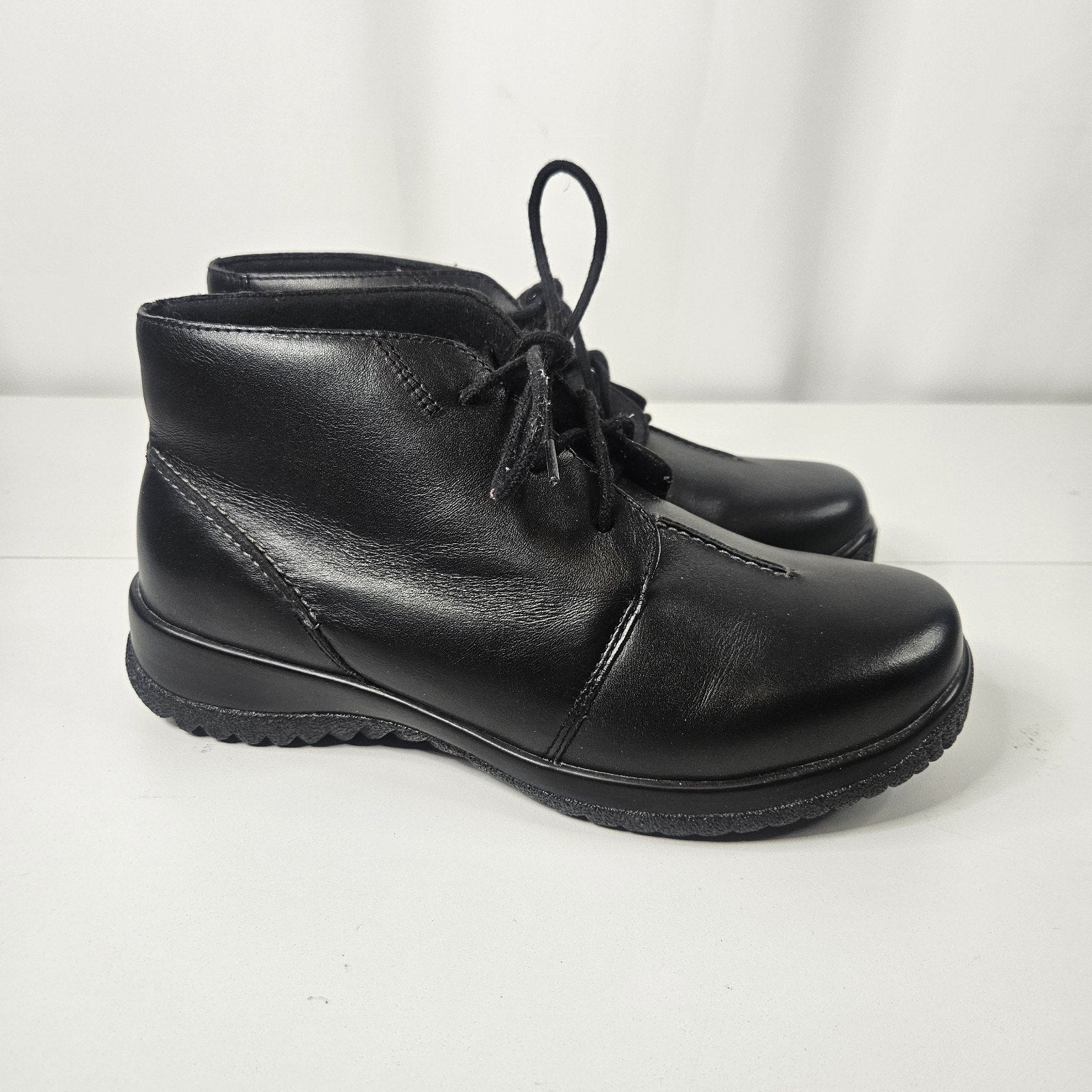 Drew Krista Women’s Black Boots 10141-12 9WW Extra Wide Orthopedic Shoes