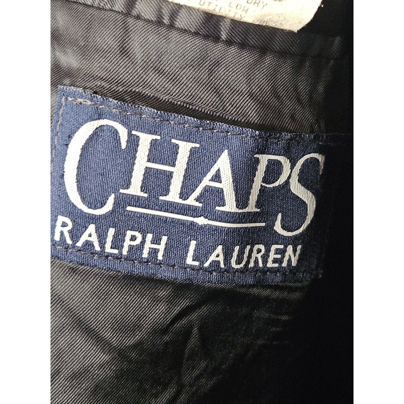 Vintage Chaps Ralph Lauren Blazer Mens 46R XL Dark Gray Faux Suede 3 Buttons