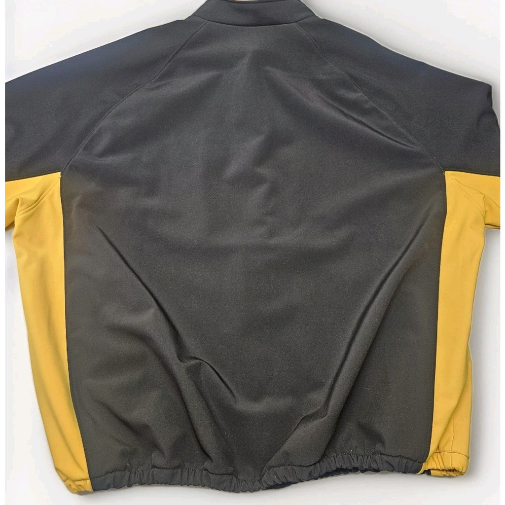 Eastbay DeLong Full Zip Embroidered Black & Yellow Jacket Size 2XL NWT Vintage