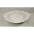 Vintage Treasure Craft Cream Pottery 11" Serving Bowl Lob Handles USA Made