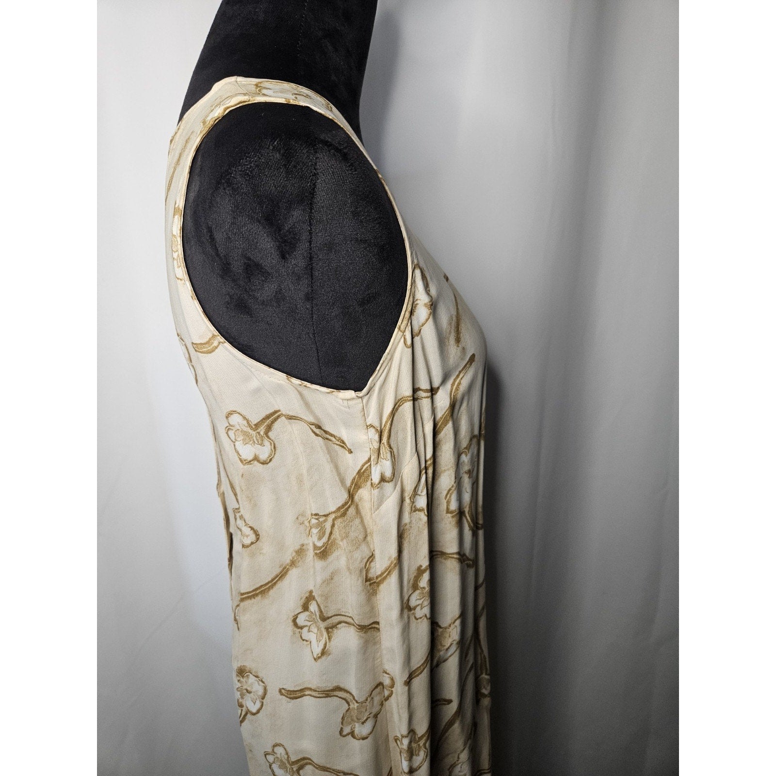 Vintag OutFit JPR Maxi Dress Womens Long Embroidered Detail Side Slit Medium