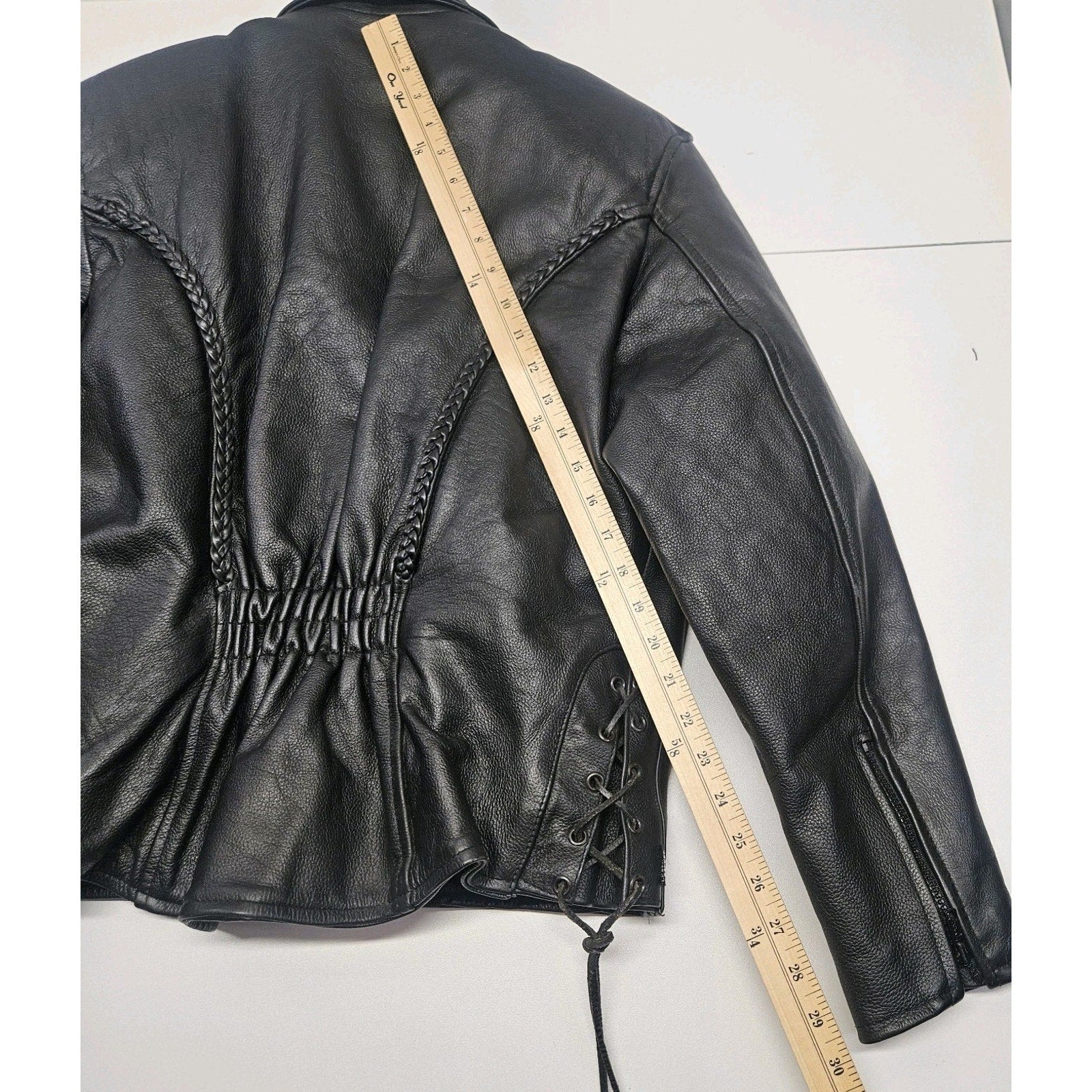 Vintage Leather King Thinsulate Leather Biker Jacket Womens Sz Large Motorcycle