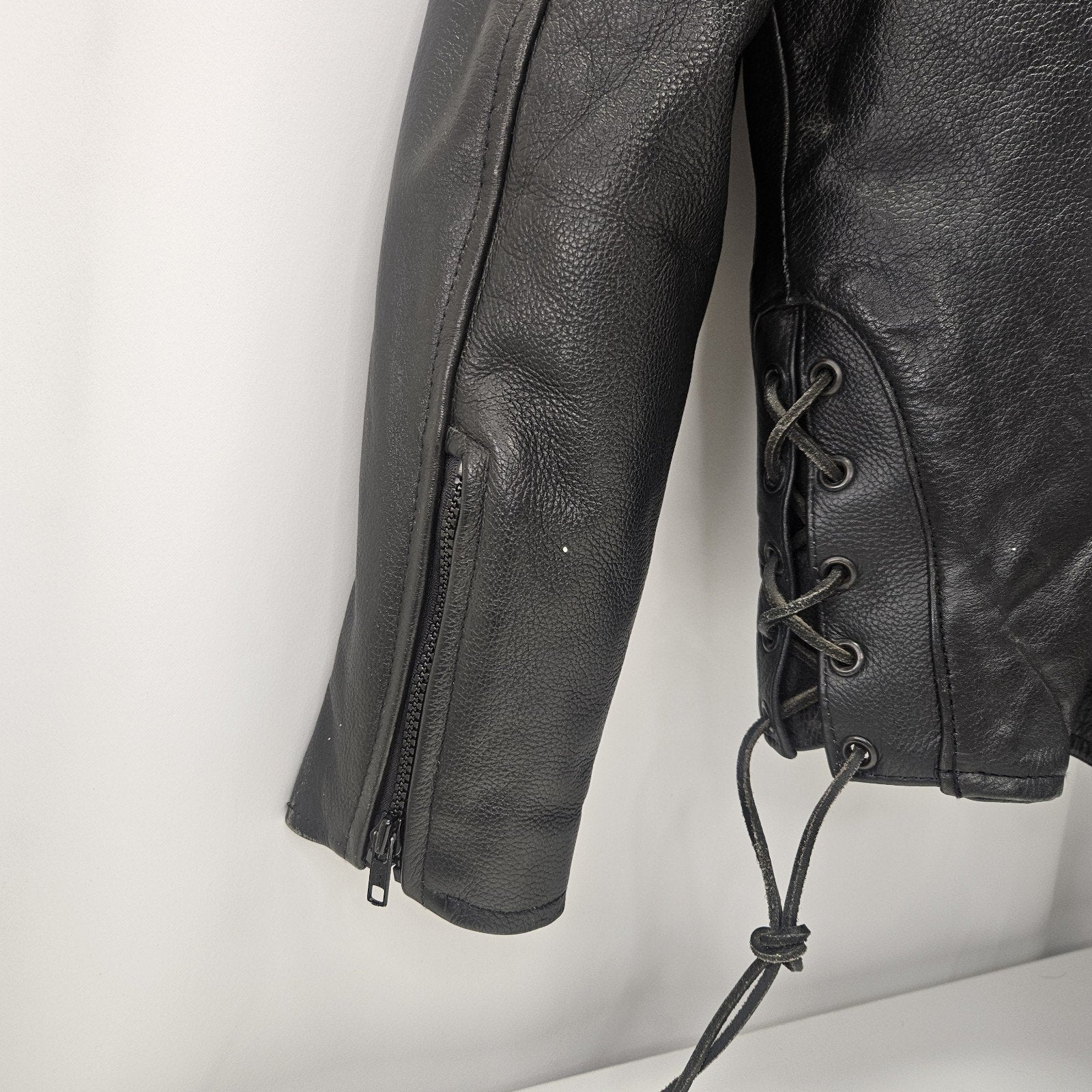 Vintage Leather King Thinsulate Leather Biker Jacket Womens Sz Large Motorcycle