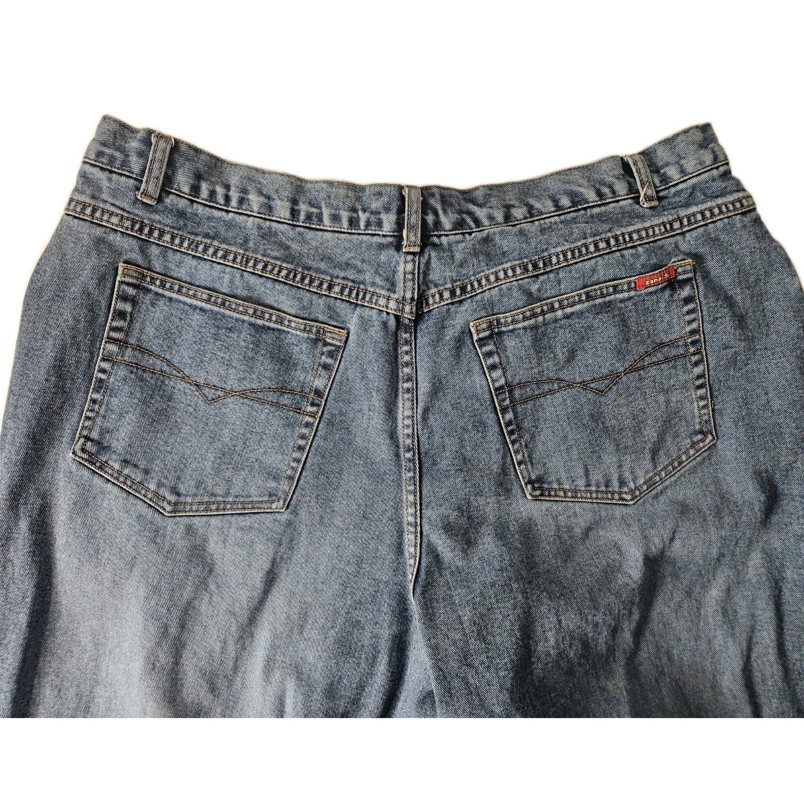 Vintage Zana Di Jeans Size 26 Ultra High-Rise Straight Wide Leg Grunge Mom Y2K