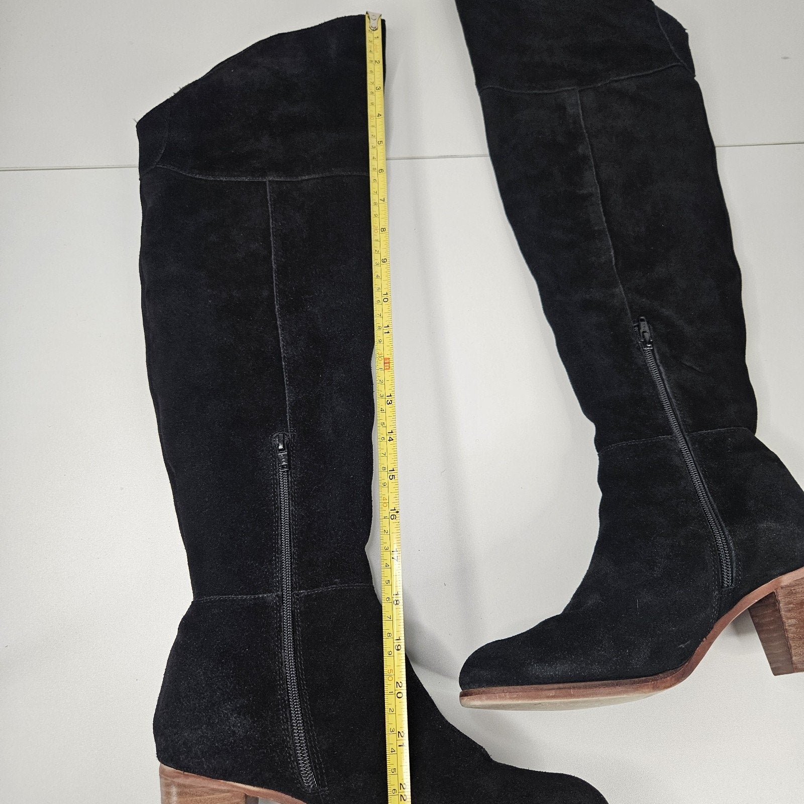 Matisse Womens Size 10 M Black Suede Zip 23" Shaft Over The Knee Western Classic