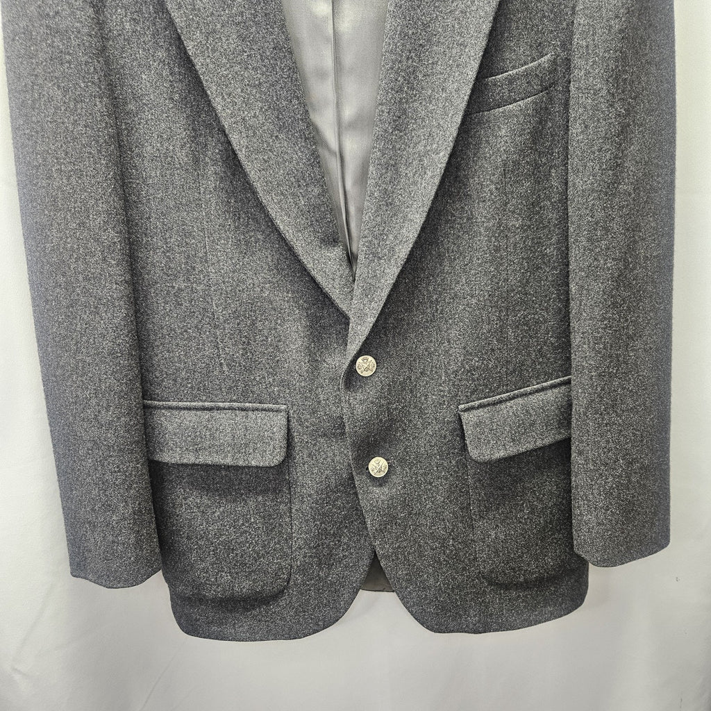 100% Pure Wool Jacket Blazer Coat USA Made VTG By BROOKE & DEANE 40R