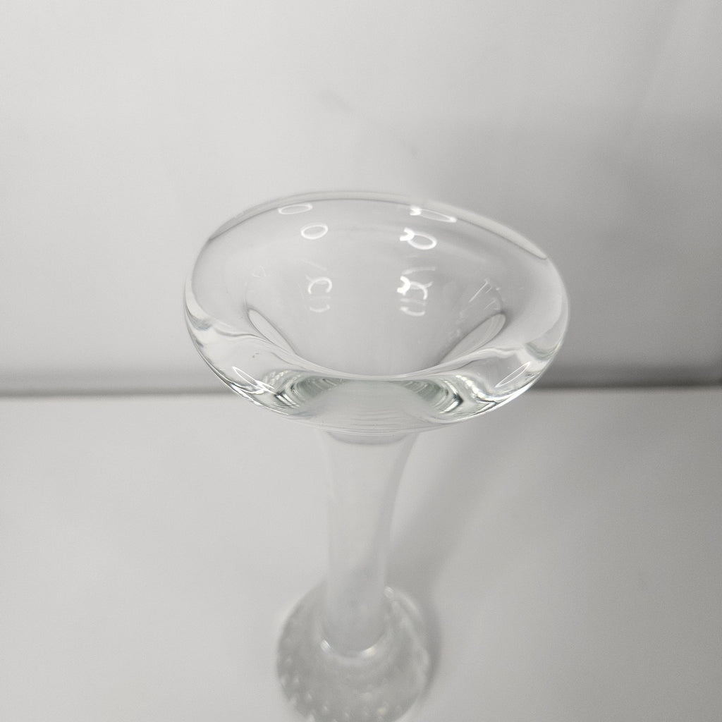 Vintage Aseda Glasbruk Clear Glass Bud Vase Jack Pulpit Bullicante Glass Vase