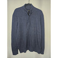 Banana Republic Men's Italian Yarn Wool Blue Henley Style Sweater Size Large