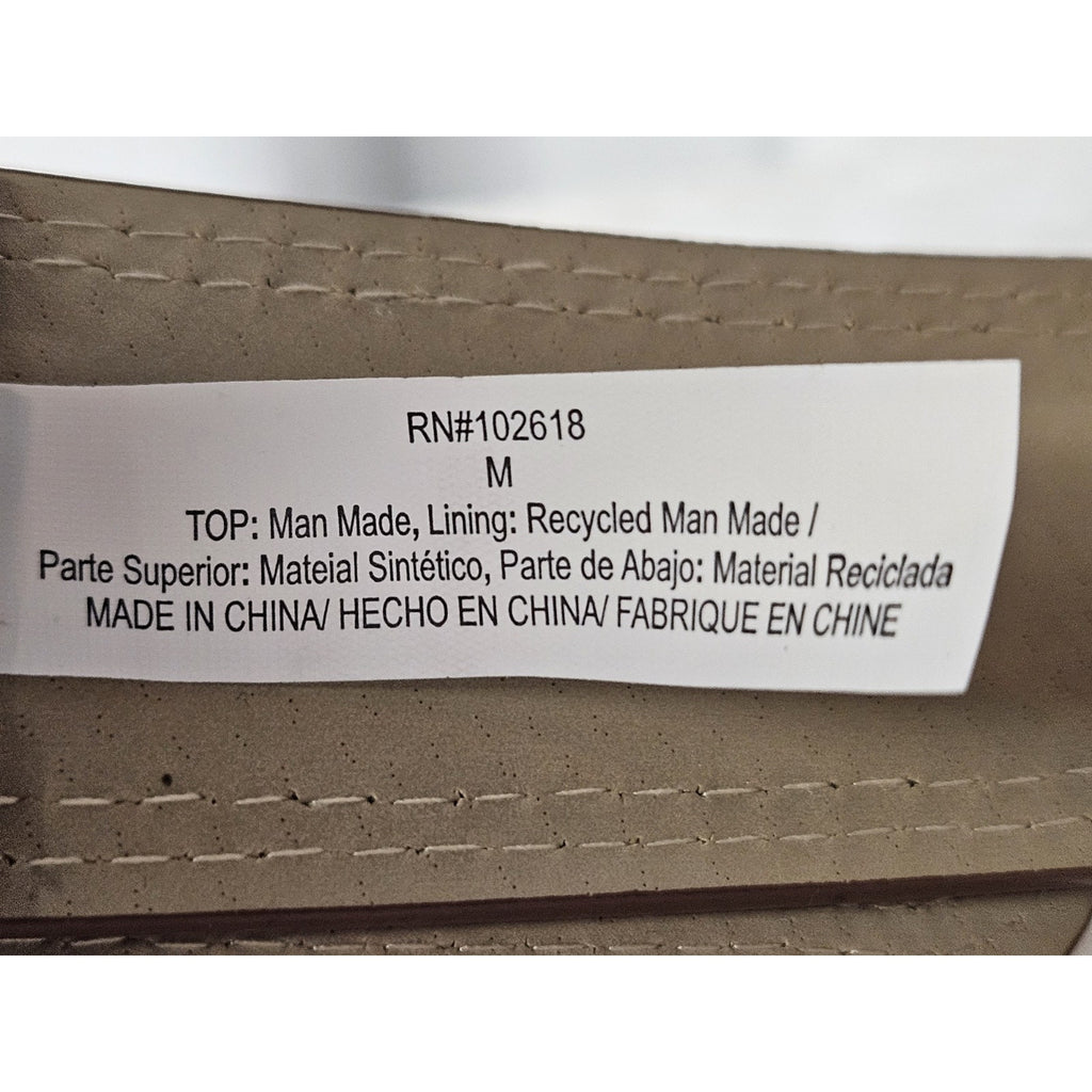 Nwt Steve Madden Faux Leather Gold Canvas Cognac Womens Belt XL 39" 1.75"
