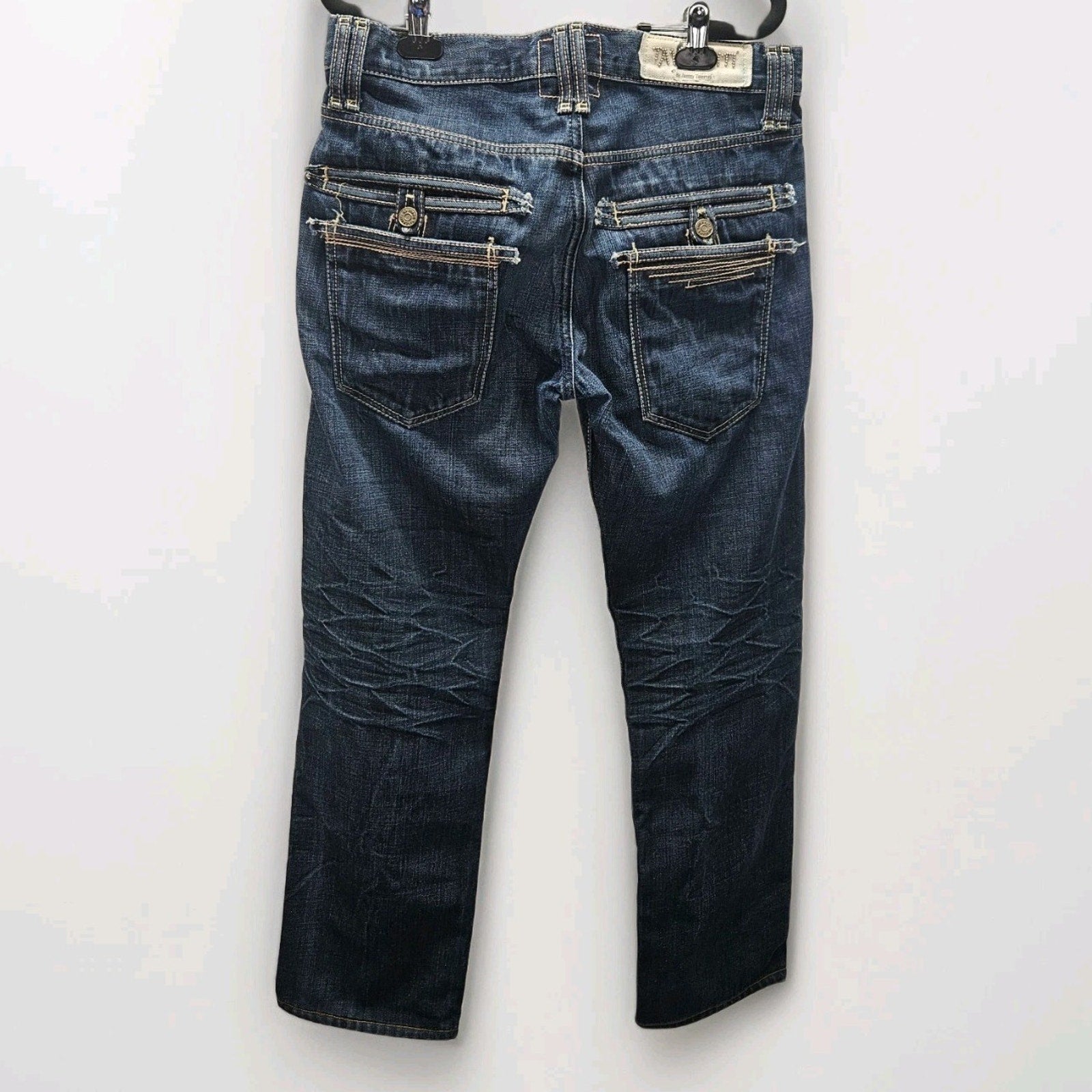 Taverniti So Jeans Men’s 34x30 Meg 17 Relaxed Denim Med Wash Baggy Distressed