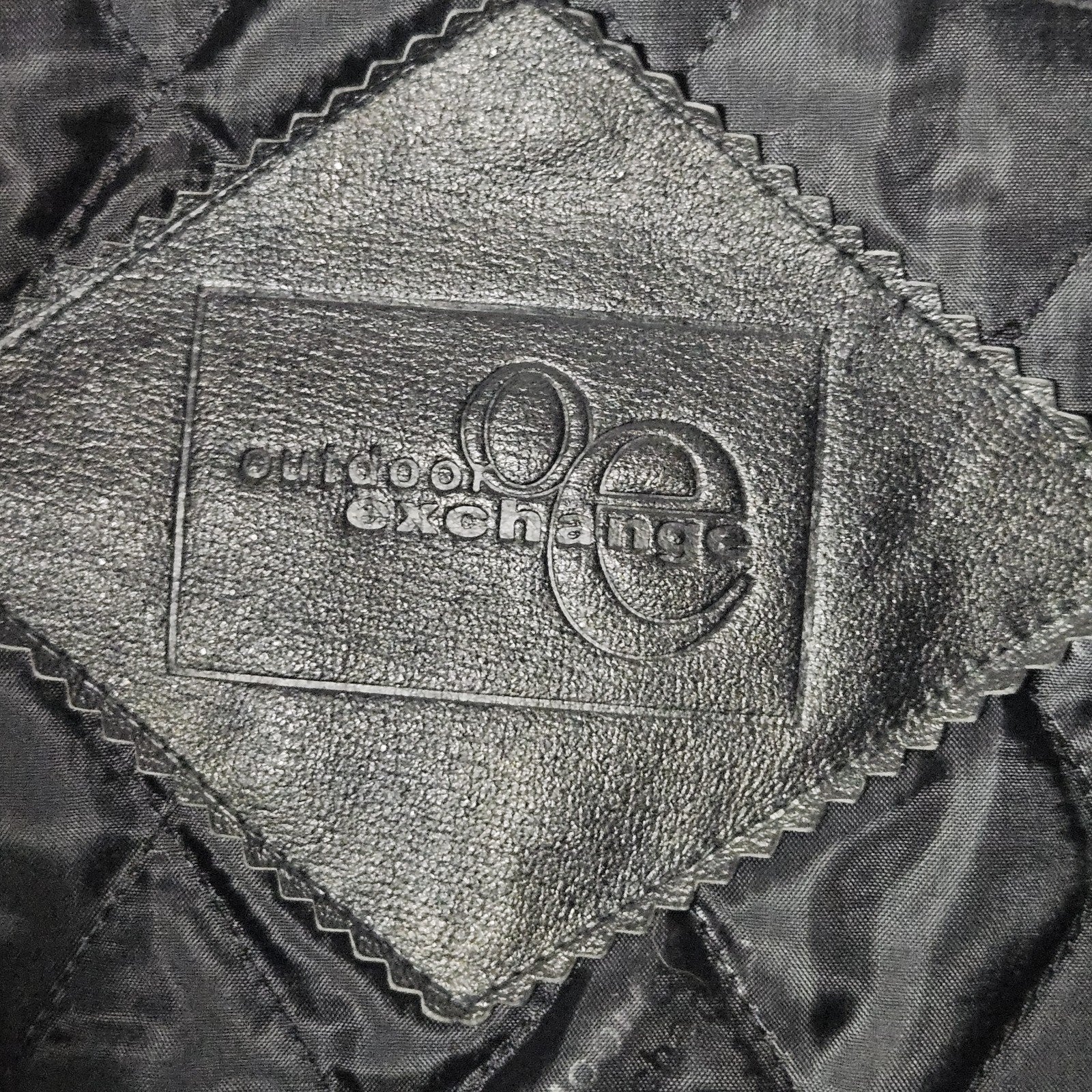 Vintage Outdoor Exchange Black Classic Leather Coat Biker Moto Jacket Men's XL