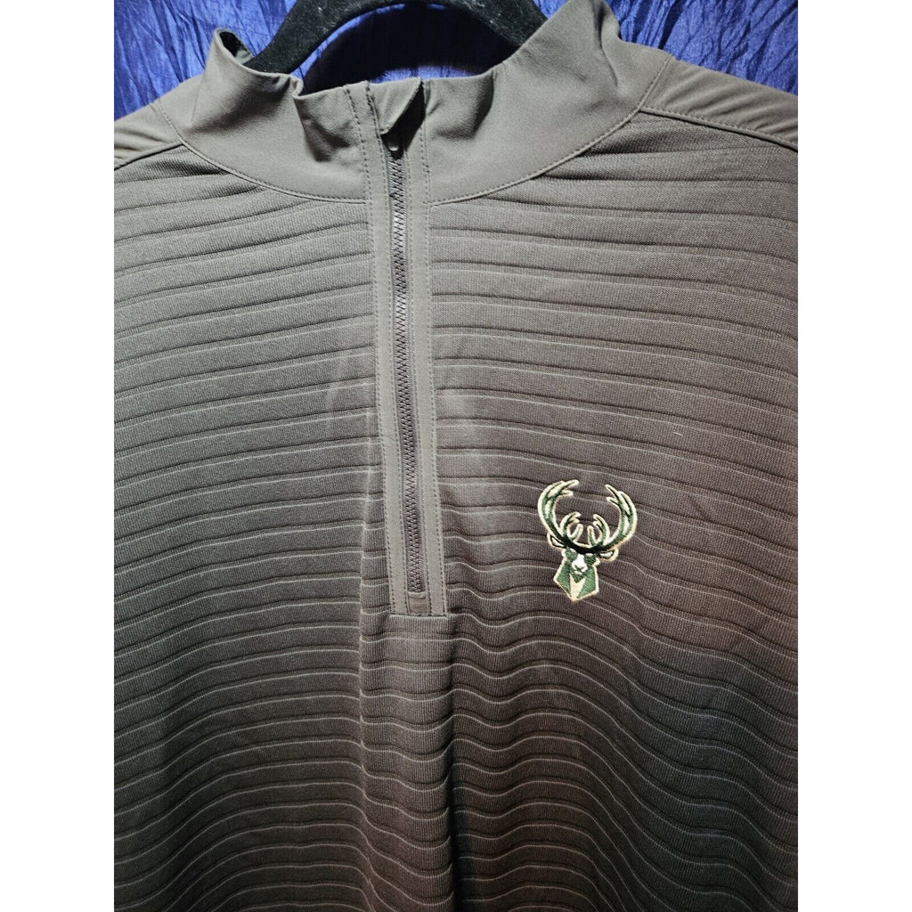 Antigua Women’s Milwaukee Bucks Basketball Logo Quarter-Zip Sweatshirt 2X XXL