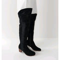 Matisse Womens Size 10 M Black Suede Zip 23" Shaft Over The Knee Western Classic