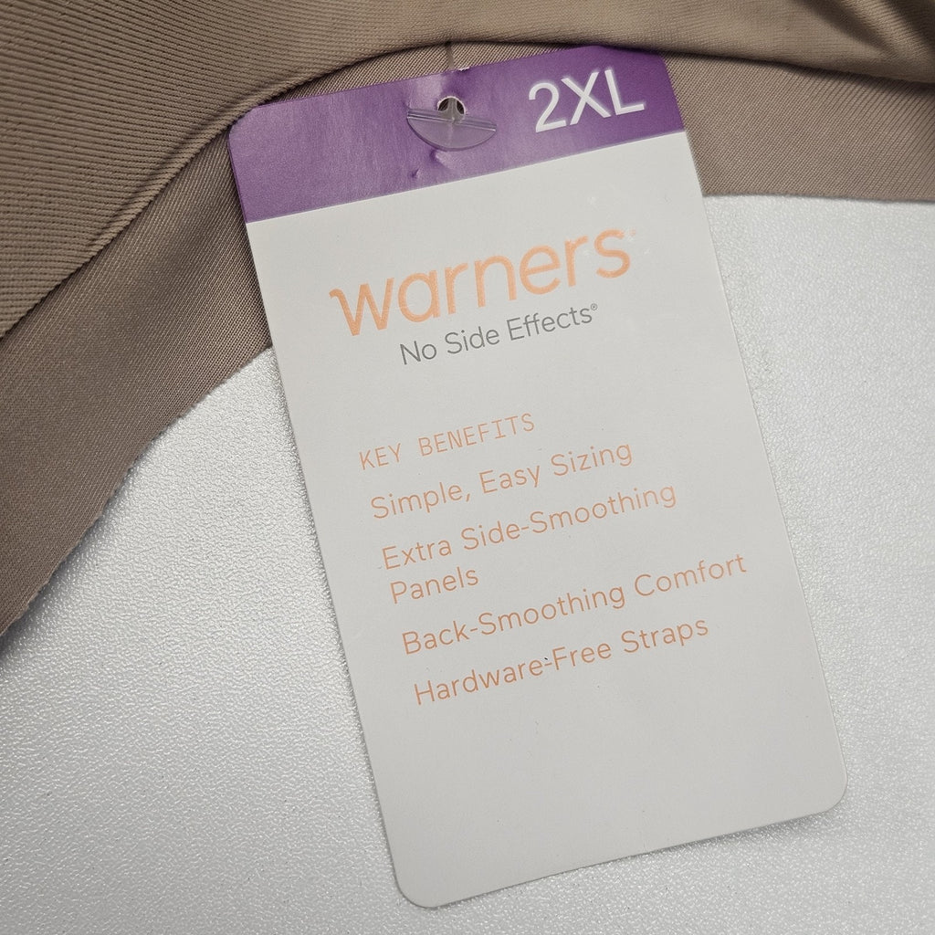 Warner’s Women Wireless With Lift Beige Bra Size 2XL Style 2231 Beige Color