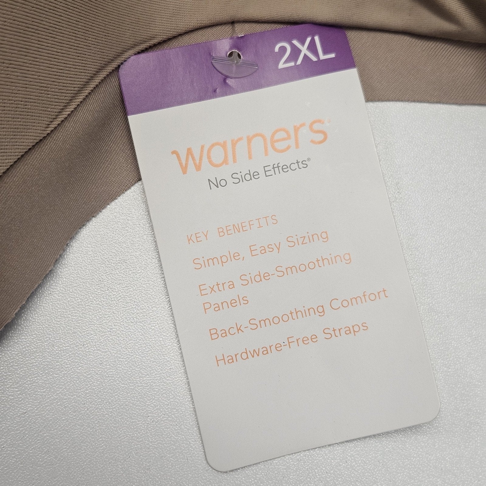 Warner’s Women Wireless With Lift Beige Bra Size 2XL Style 2231 Beige Color